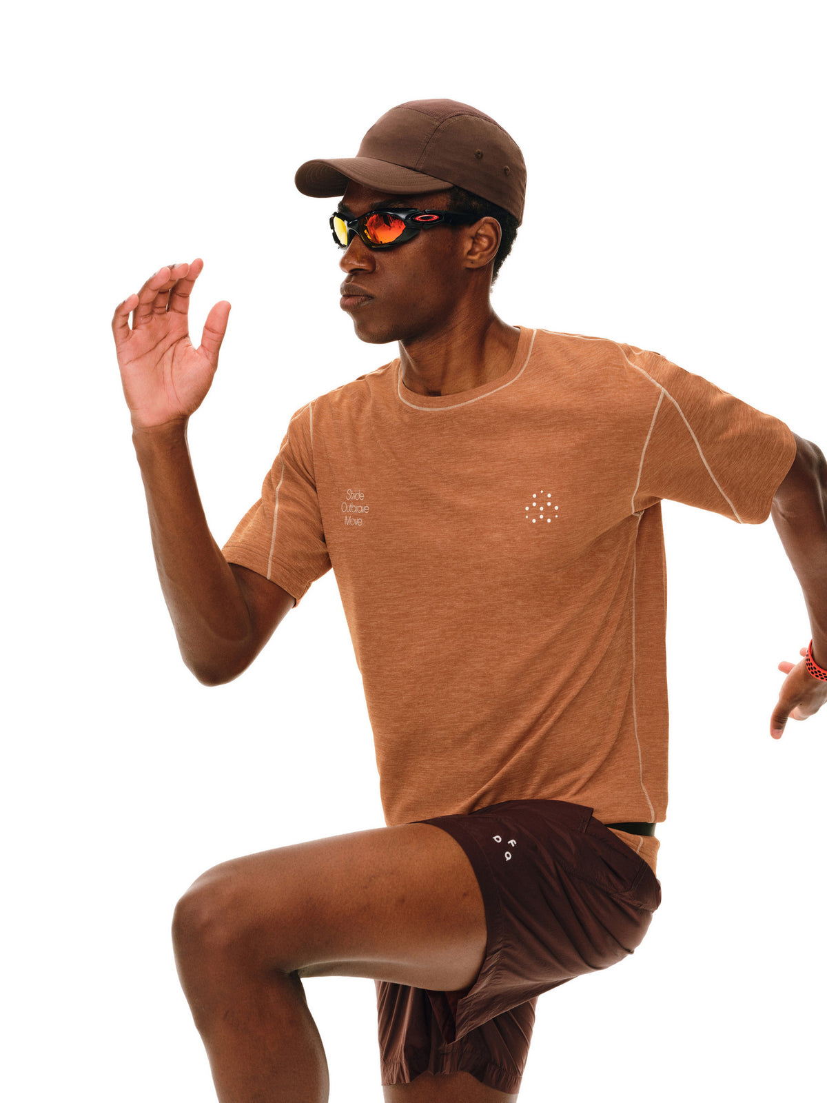 FPA Skin-Friendly High-Stretch Quick-Dry Sports Short Sleeve T-Shirt, Summer Casual Contrast Color Outdoor Breathable Round Neck Couple Style T-Shirt for Men