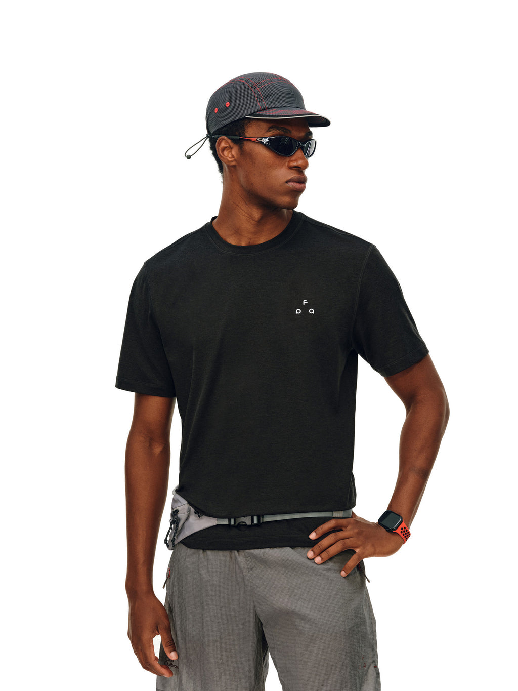 FPA Small Triangle Logo Hasselblad Short Sleeve Summer Fitted Basic Logo Casual Round Neck Couple Sports T-Shirt for Men