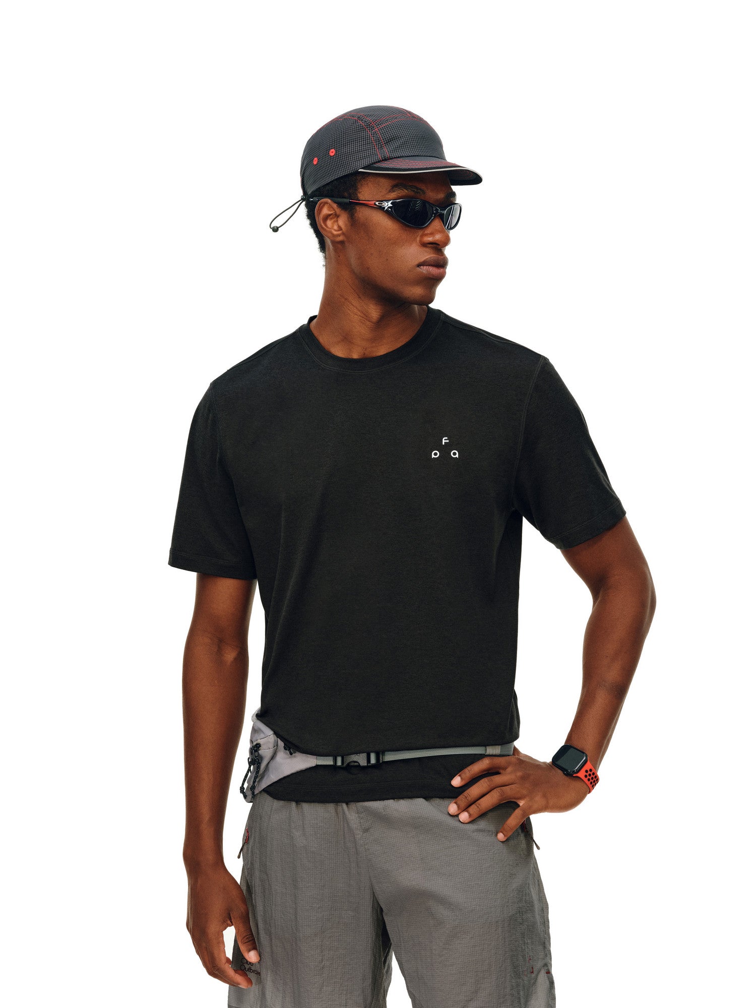 FPA Small Triangle Logo Hasselblad Short Sleeve Summer Fitted Basic Logo Casual Round Neck Couple Sports T-Shirt for Men