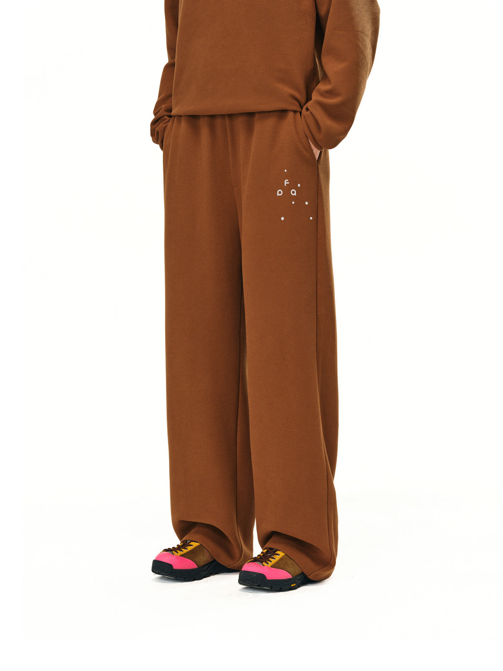 FPA Athletic Skin-Friendly Waffle Texture Lounge Pants – 2026 New Fall/Winter Couple Loose Straight-Leg Casual Pants