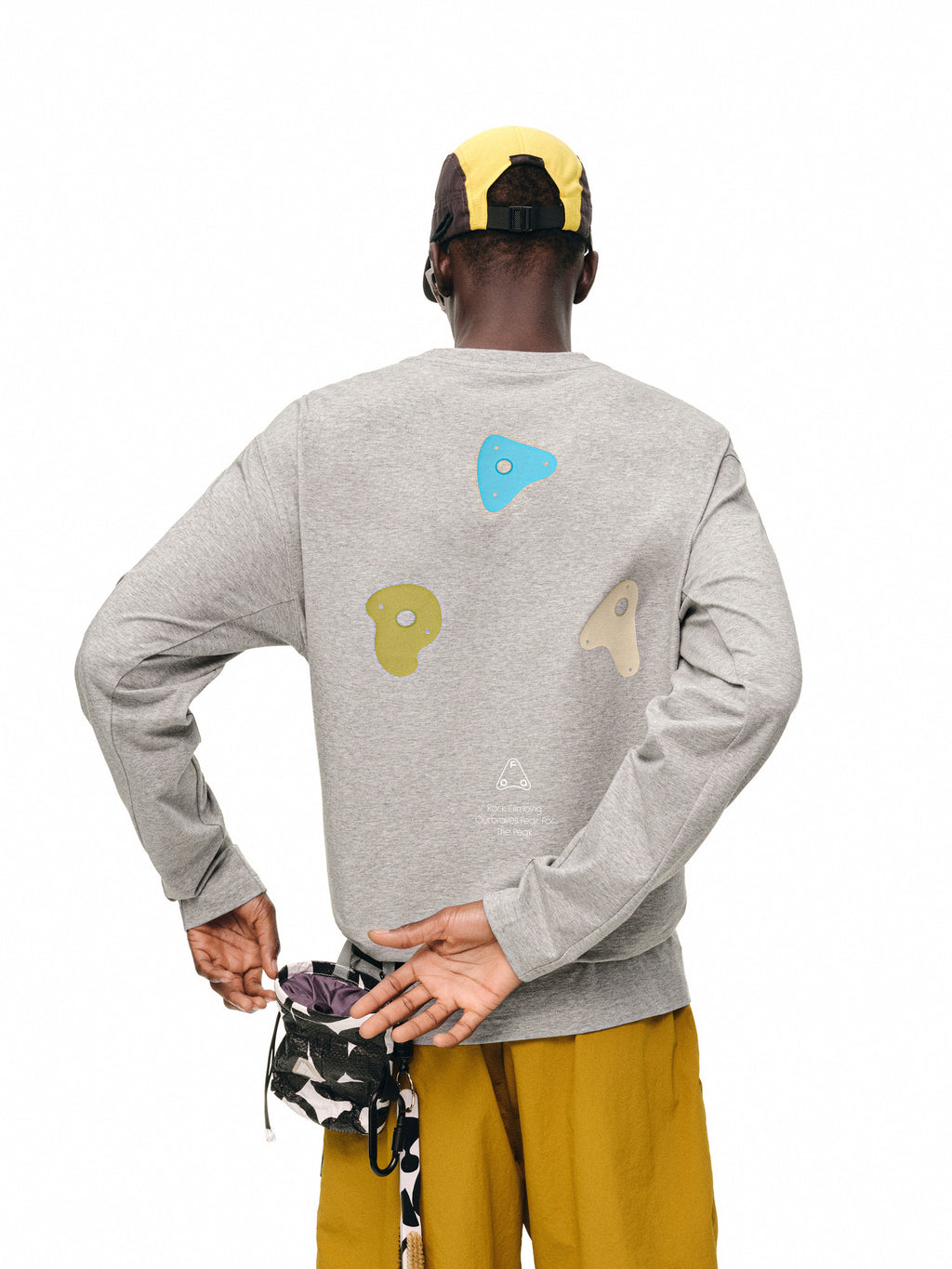 FPA Climbing Contrast Graphic Long-Sleeve T-Shirt - Autumn Outdoor Fitness Quick-Dry Breathable Crew Neck Casual Couple Tee
