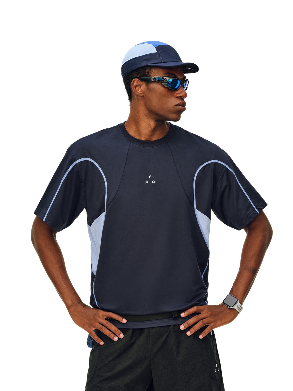 FPA Color-Block Athletic Curve Casual Short Sleeve T-Shirt 2026 New Summer Round Neck Couple Half Sleeve Tee