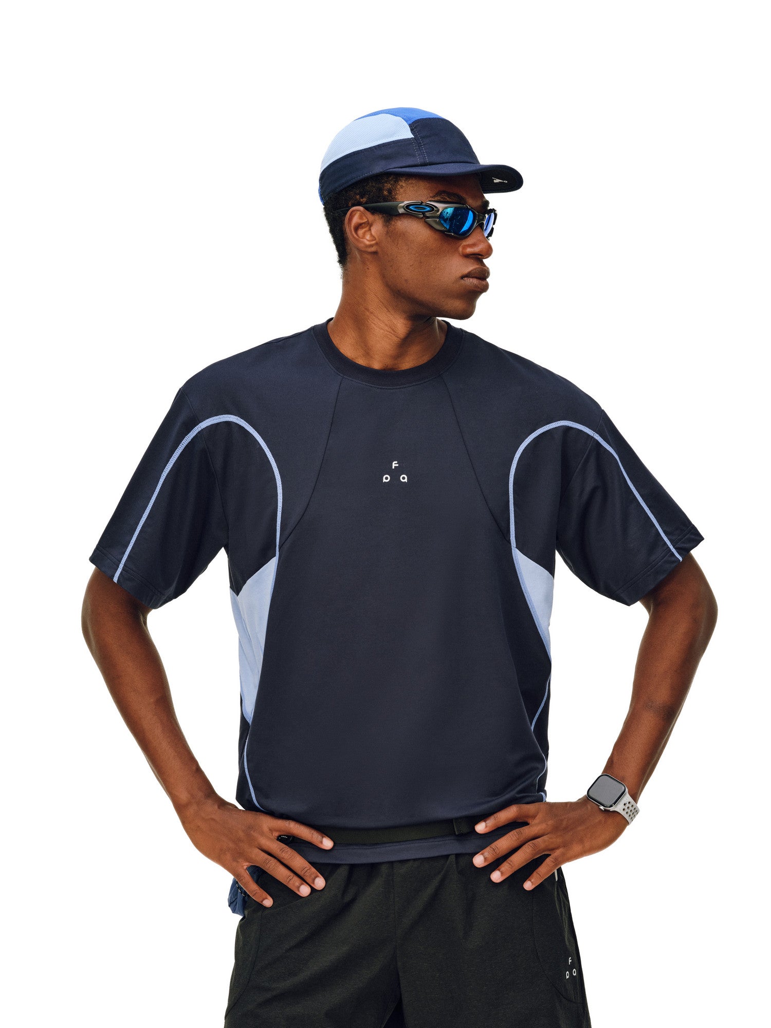 FPA Color-Block Athletic Curve Casual Short Sleeve T-Shirt 2026 New Summer Round Neck Couple Half Sleeve Tee