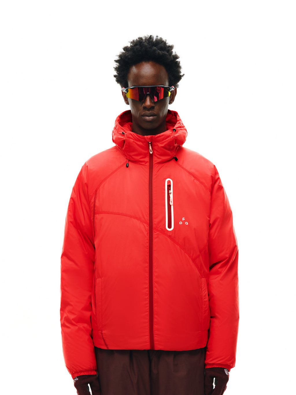 FPA Color-Block 90% Down 150g Insulated Jacket - Lightweight Hooded Down Coat for Winter Outdoor Sports, Men