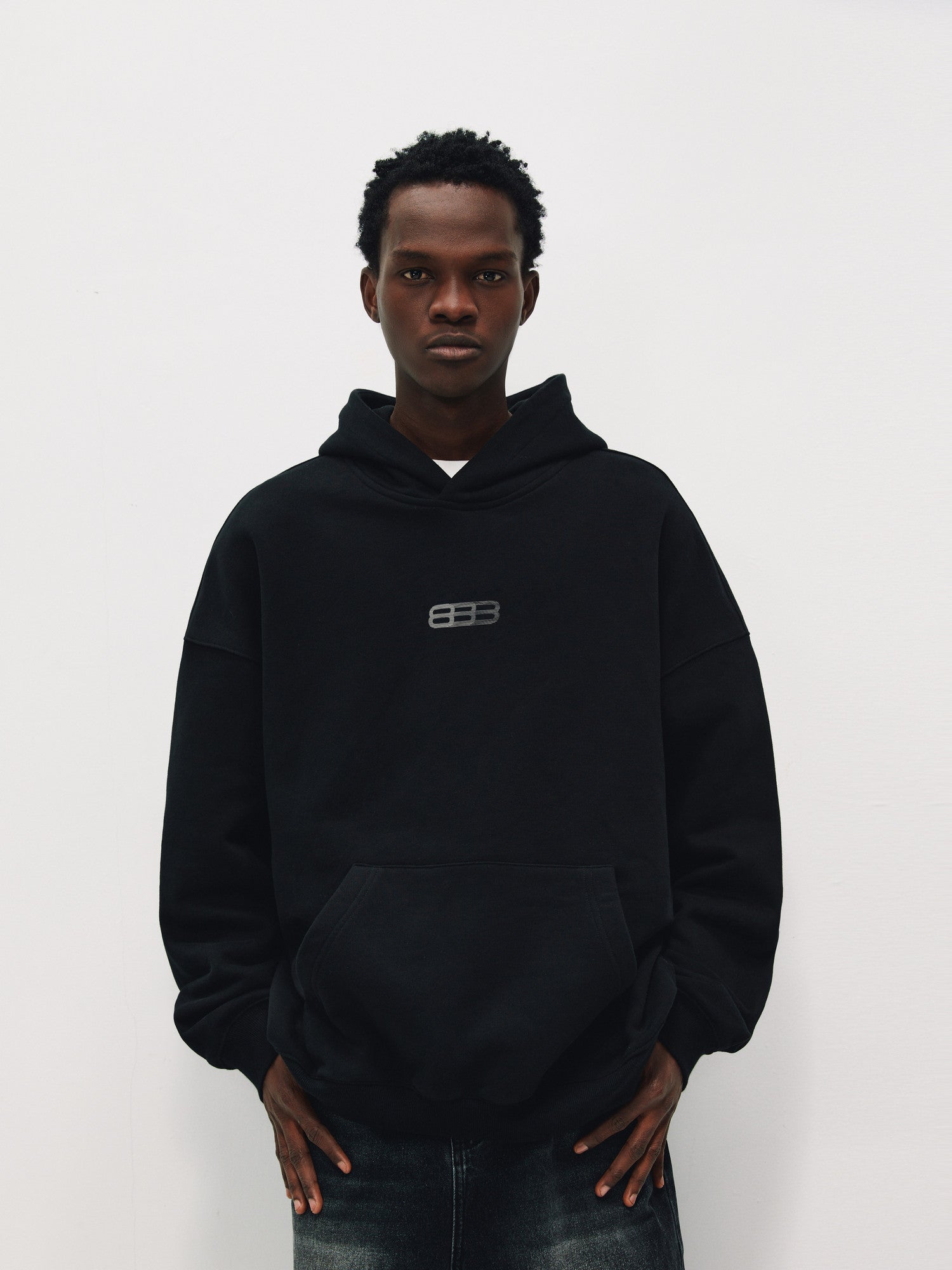 FPA Sport Embroidery Phantom 8 Logo Line Hoodie American Streetwear Trendy Loose-Fit Pullover Hoodie for Spring/Autumn