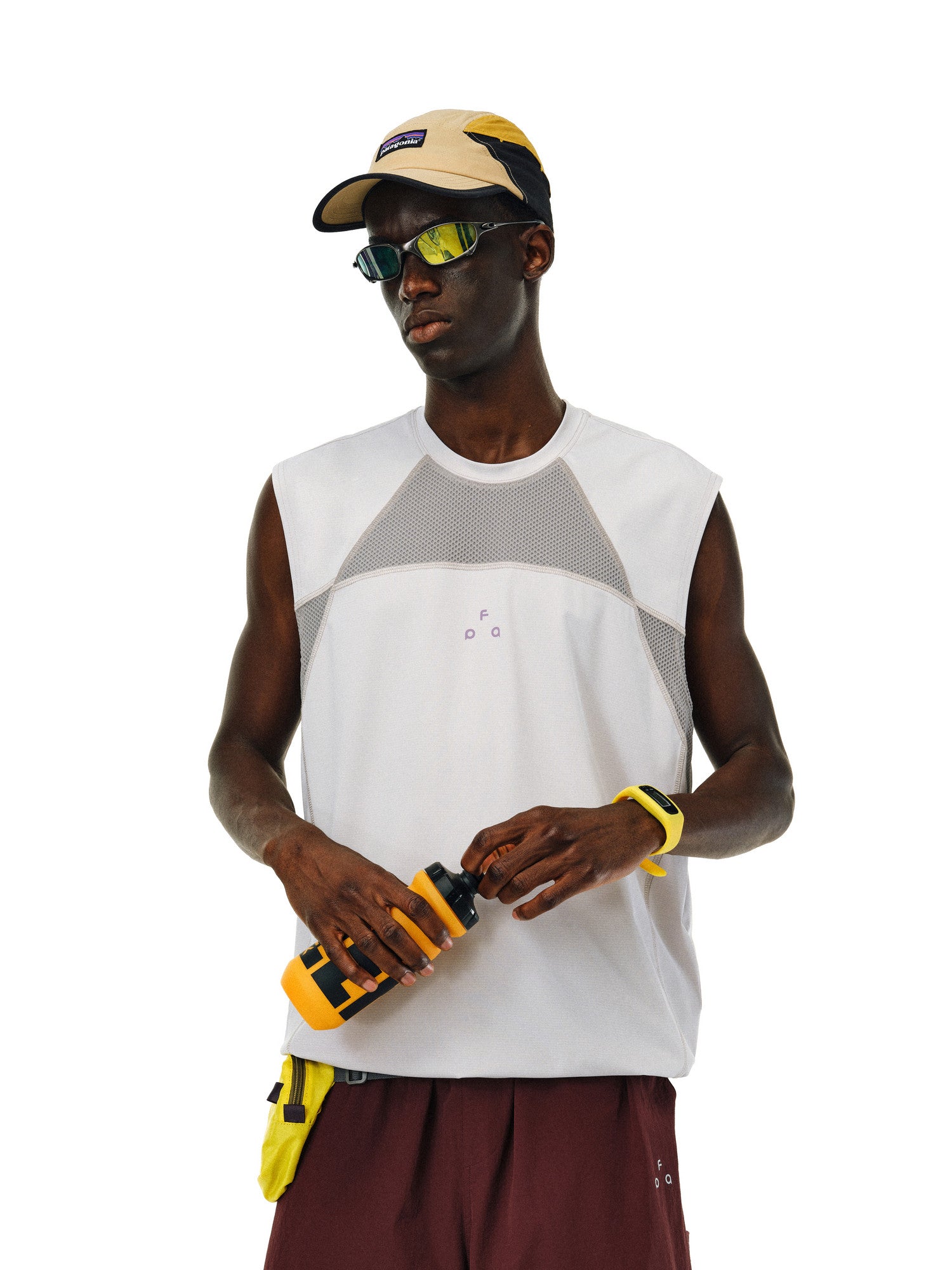 FPA Cool-Touch Textured Athletic Vest – Quick-Dry Basketball & Gym Round Neck Sleeveless T-Shirt for Men (Couple Style)