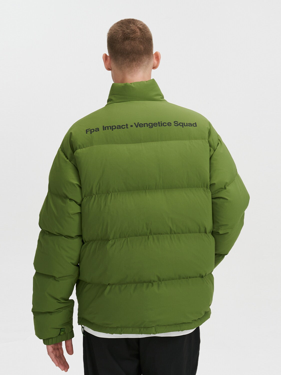 FPA Chinese Streetwear Stand Collar Down Jacket for Men - Lightweight Puffer Coat, Loose Fit, Winter Warm Black Outerwear