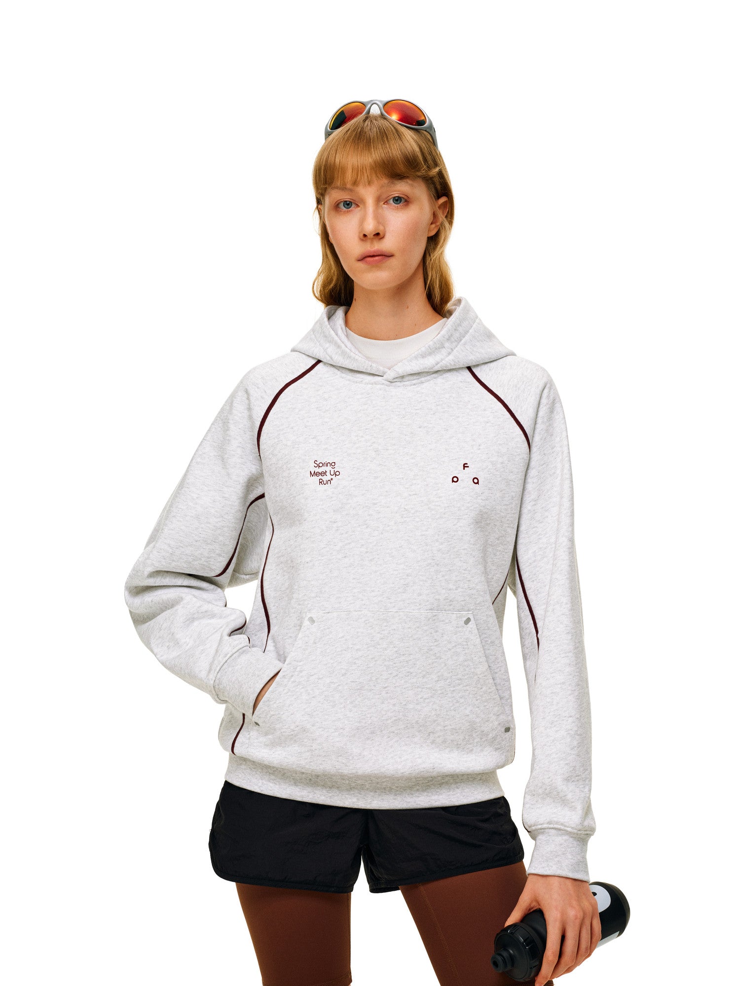 FPA Triangle Logo Reflective Print Hooded Sweatshirt – Fall Basic Casual Couple Style Hoodie for Men