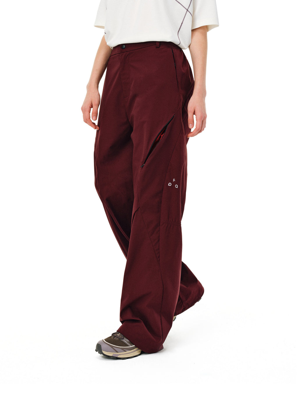 FPA Outdoor Structured Pleated Long Pants - Chinese Streetwear Loose Fit Summer Black Sports Casual Trousers