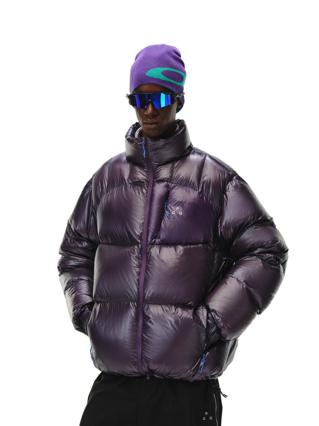 FPA 800FP 95% White Duck Down Contrast Pocket Stand Collar Down Jacket Winter Warm Couple Style