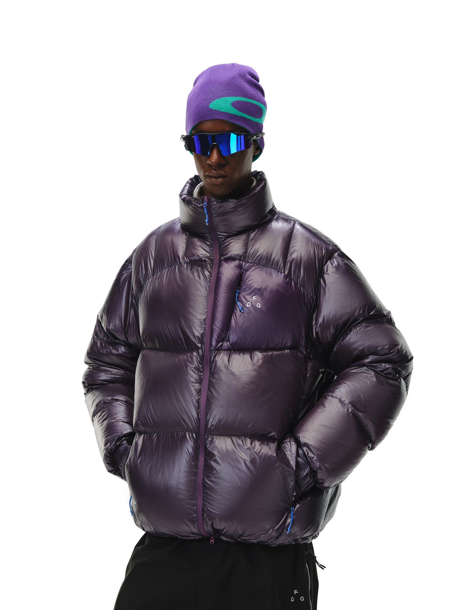 FPA 800FP 95% White Duck Down Contrast Pocket Stand Collar Down Jacket Winter Warm Couple Style