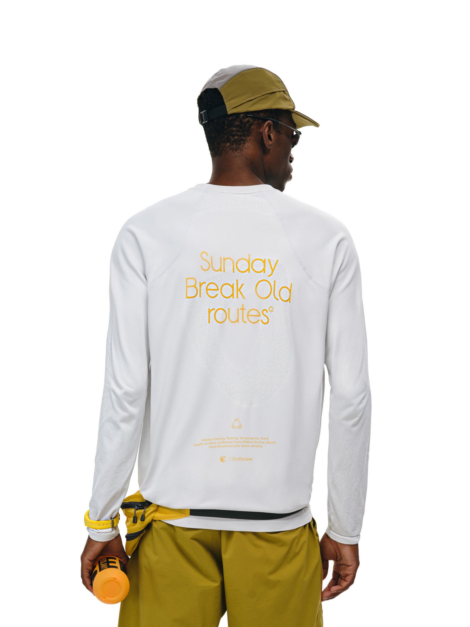 FPA Knit Long Sleeve Outdoor Sports Top for Couples, Unisex, Round Neck, Relaxed Fit, Spring/Fall