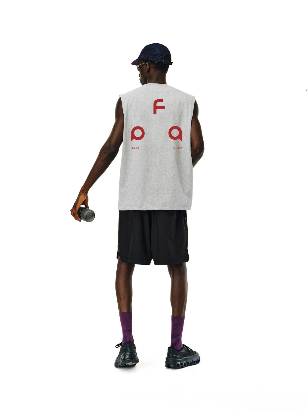 FPA Quick-Dry 7A Antibacterial Sleeveless Vest - Chinese Streetwear Trendy Loose Round Neck Printed Sports Fitness Tank Top