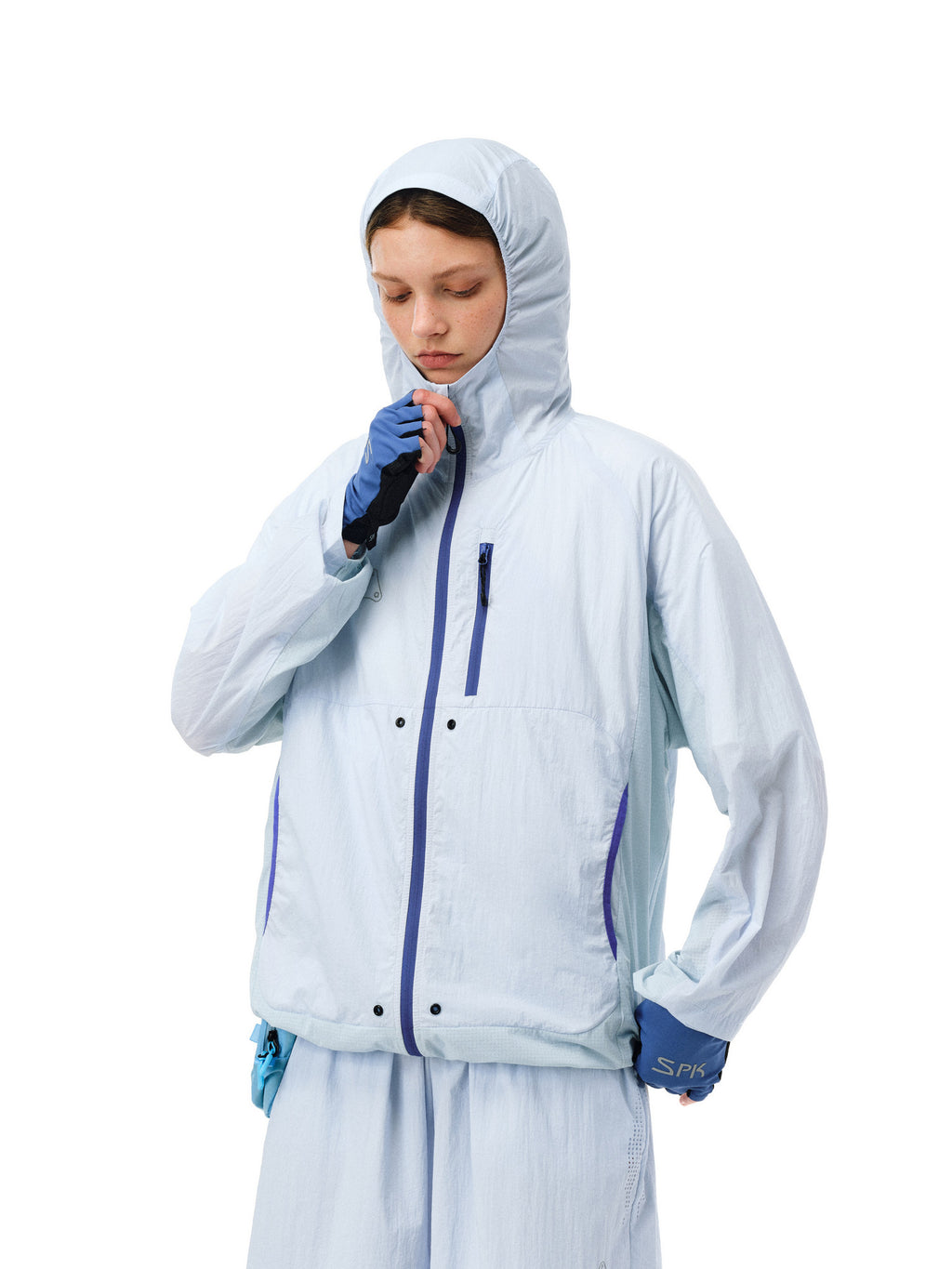 FPA Breathable Lightweight Cool-Touch Sun Protection Shirt UPF50+ Skin Jacket, Chinese Trend Long-Sleeve Loose Casual Sunscreen Top