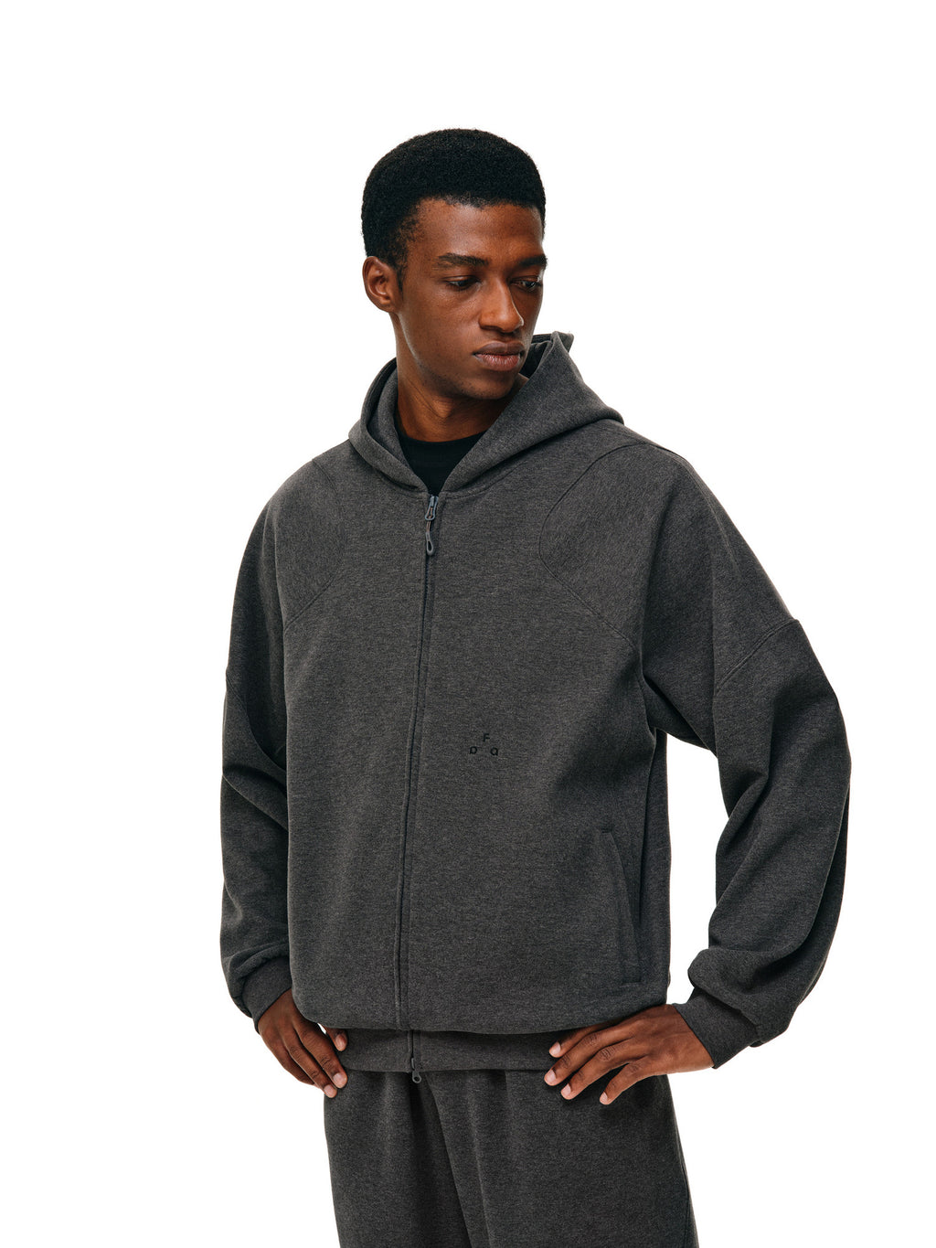 FPA Double-Sided Cotton Yarn Antibacterial Warm Hoodie - Autumn Casual Couple Set Cardigan Zip Hoodie for Men