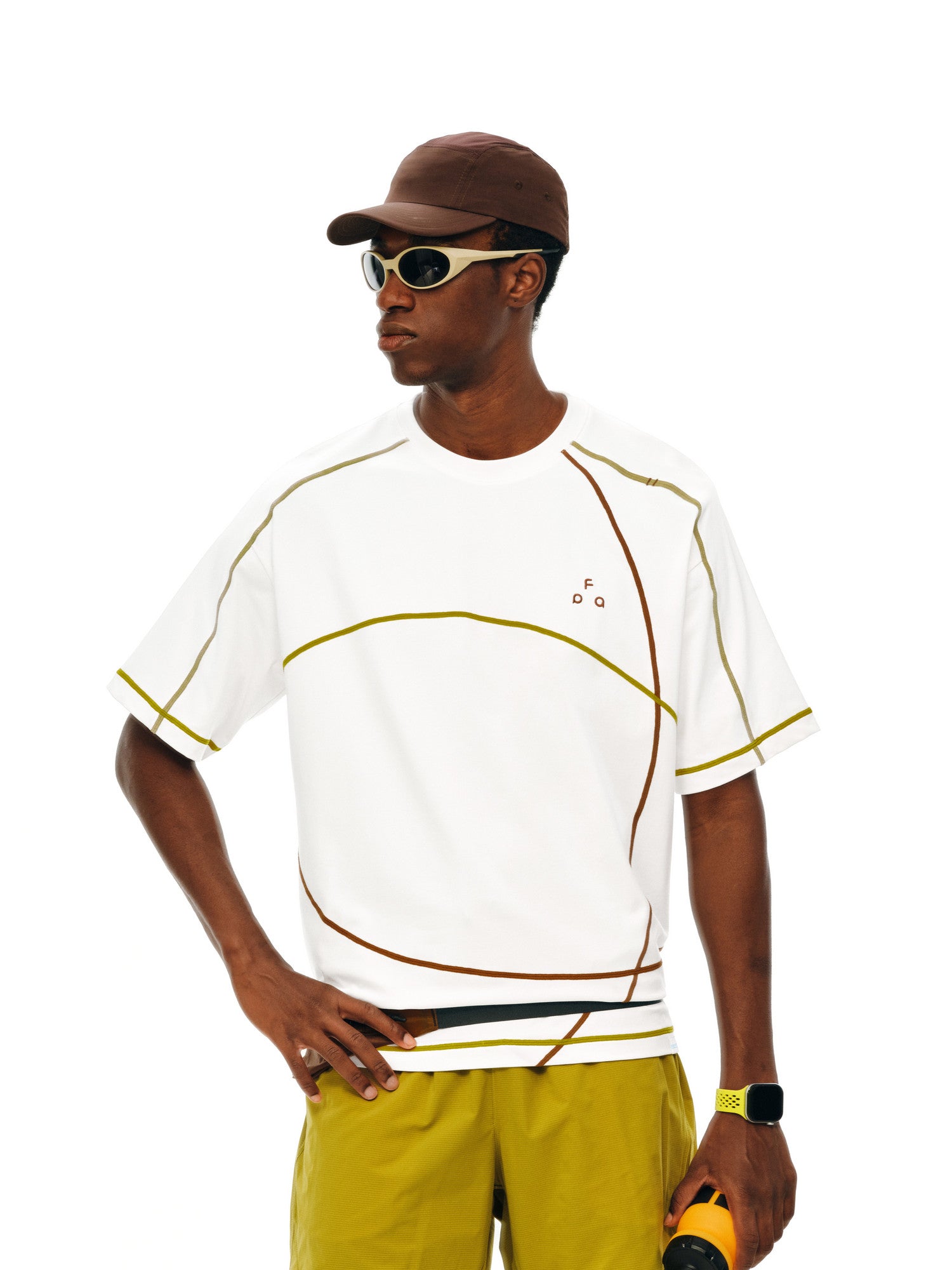 FPA COOLMAX Lyocell Contrast Stitch Casual Short Sleeve T-Shirt – Cool & Breathable Unisex Crew Neck Tee