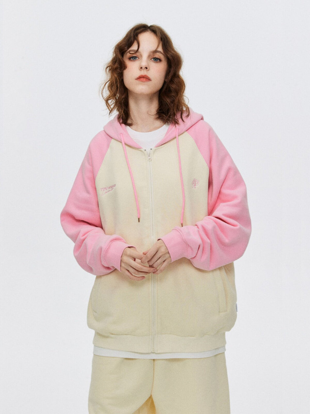 FPA Brand Logo Embroidered Zip Hoodie 2023 New Spring/Autumn National Trend Loose Casual Couple Jacket