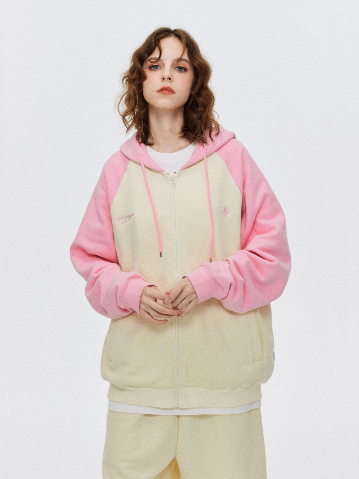 FPA Brand Logo Embroidered Zip Hoodie 2023 New Spring/Autumn National Trend Loose Casual Couple Jacket