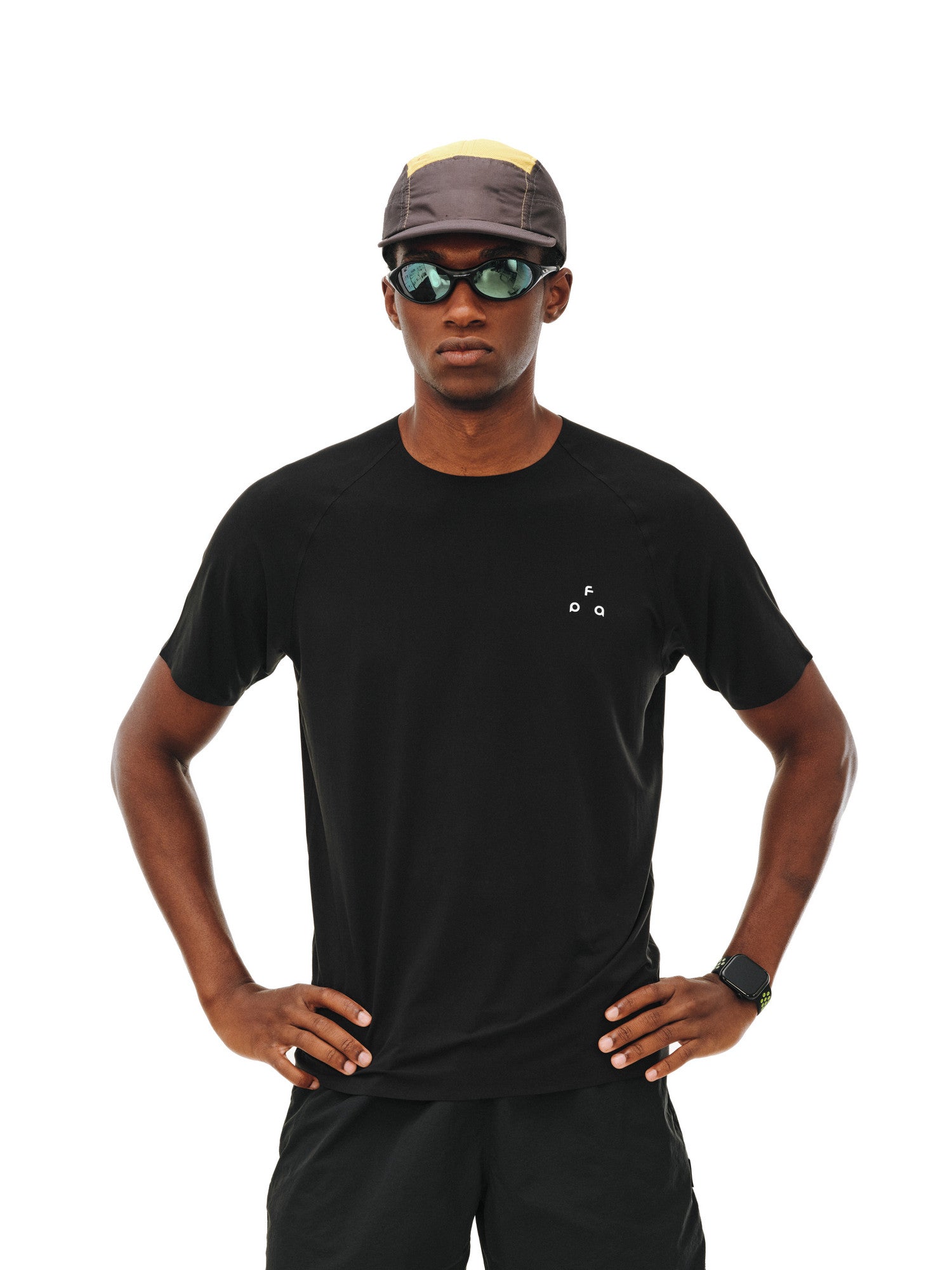 FPA Seam-Sealed Sports Short Sleeve T-Shirt for Men - Summer Round Neck Premium Craftsmanship Basic Logo Outdoor Fitness Tee