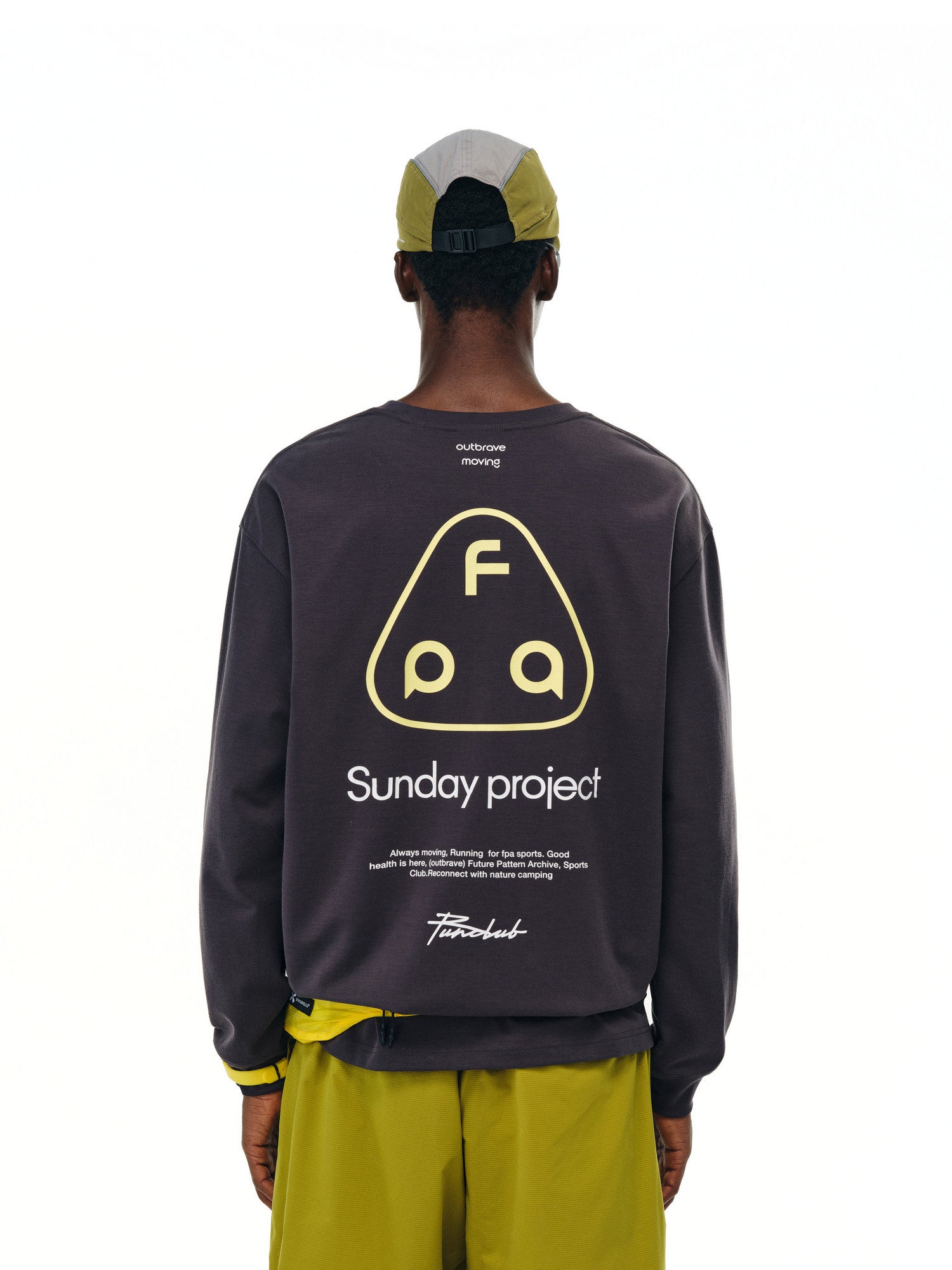 FPA Sorona UPF50+ Sun Protection Long Sleeve Spring/Fall Casual Loose Round Neck Outdoor Sports Couple T-Shirt for Men