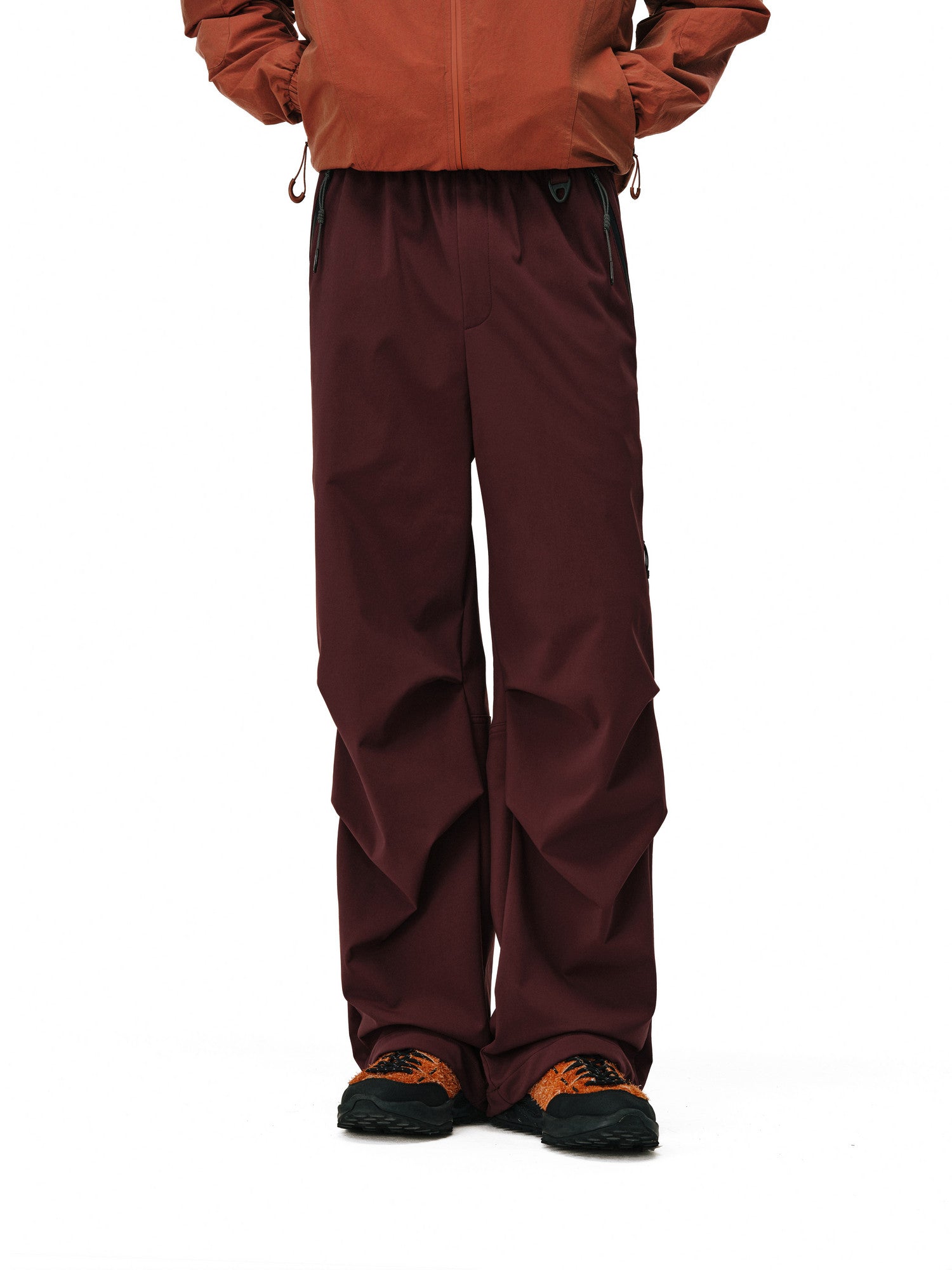 FPA Outdoor Water-Repellent Thermal Insulated Wear-Resistant Zippered Paratrooper Pants Men's Hiking Straight-Leg Casual Sports Trousers