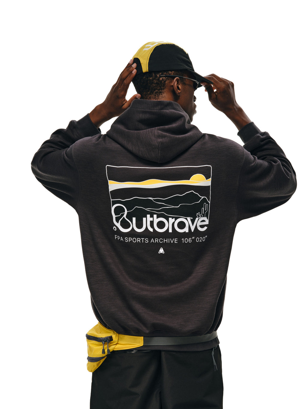 FPA Slub Cotton Outdoor Mountain Print Hoodie