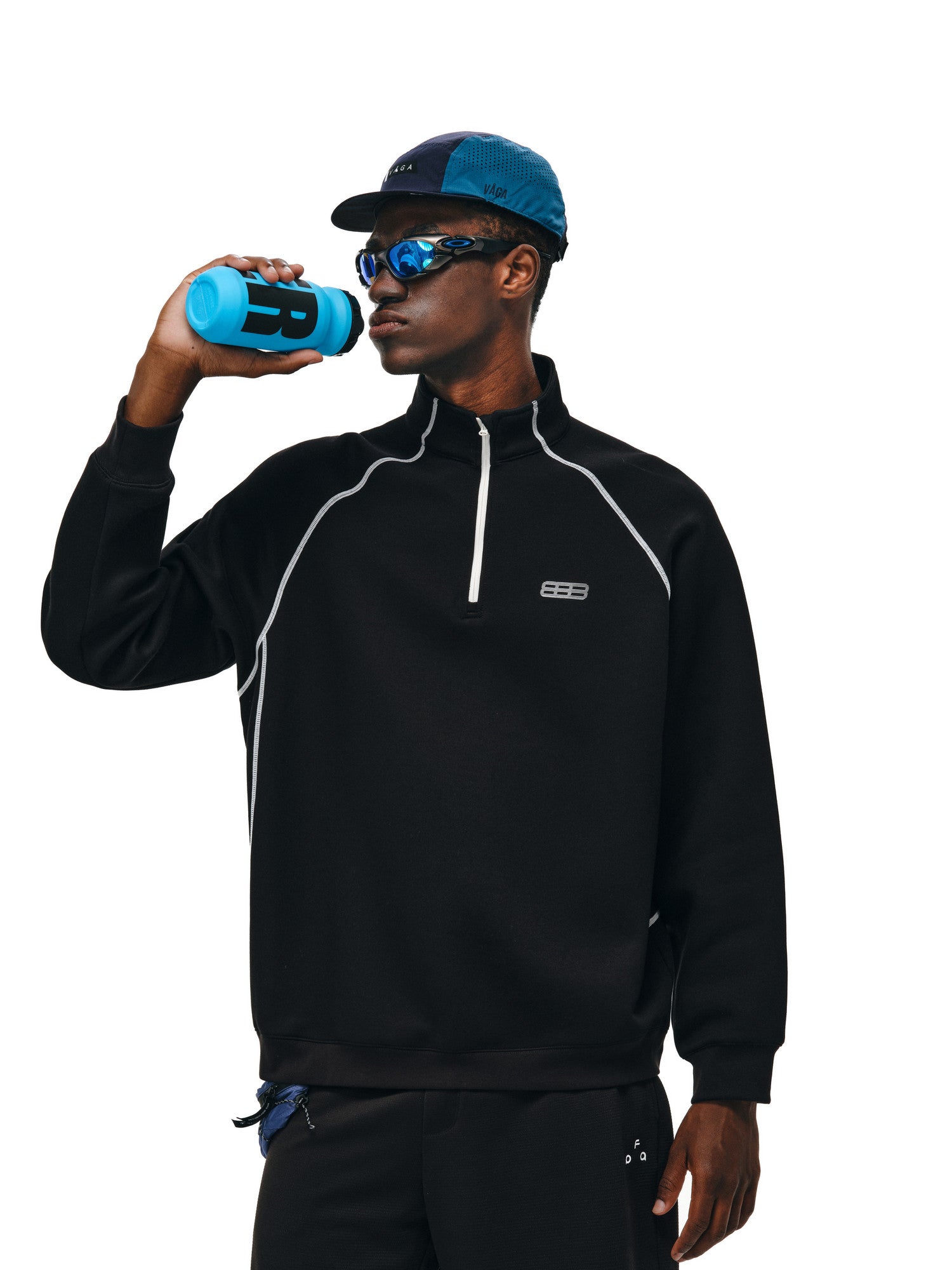 FPA Half-High Collar Thermal Air Layer Sweatshirt for Couples, Spring/Fall Half-Zip Heavyweight Pullover