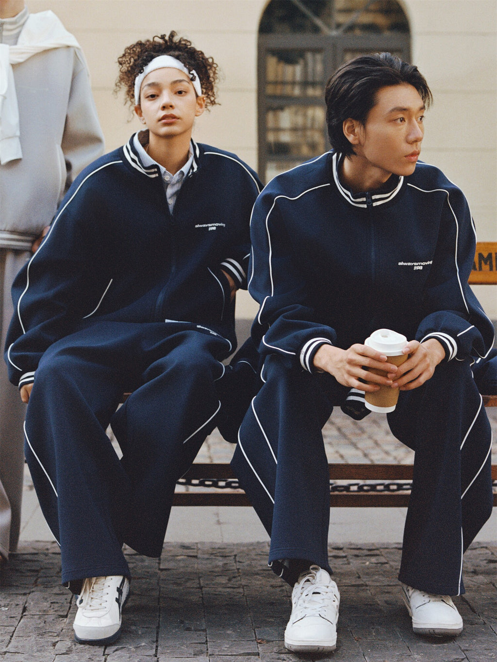 FPA Retro Sports Baseball Jacket – Chinese Streetwear Trend, Loose Fit, Stand Collar, Short Length, Unisex, for Men