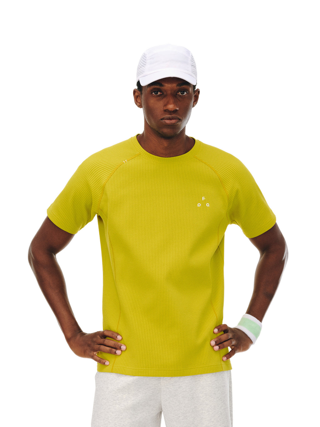 FPA Sports Hassel Waffle Short Sleeve Basic Casual Couple Crew Neck Chinese Style Summer Outdoor Quick-Dry T-Shirt for Men