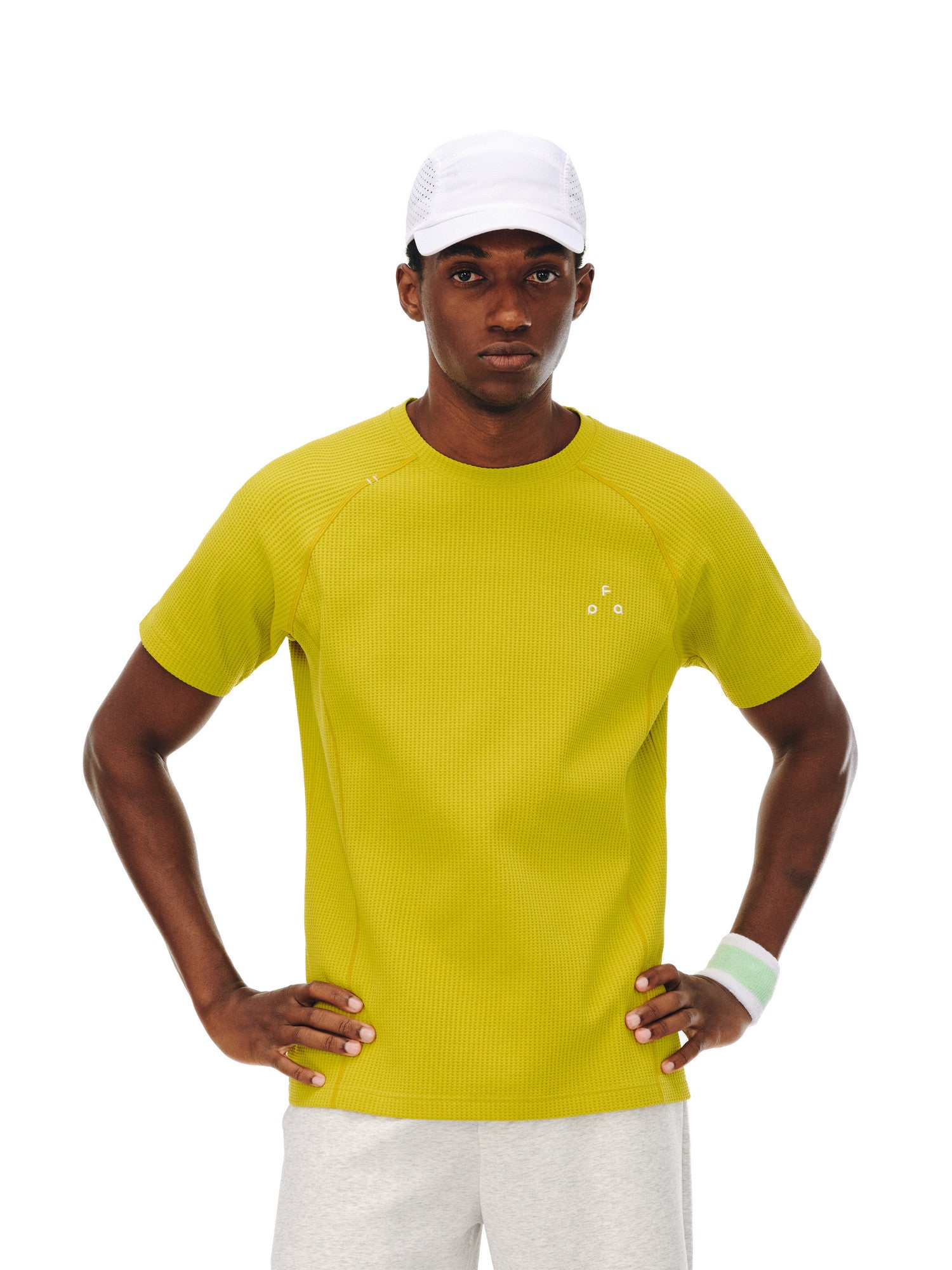 FPA Sports Hassel Waffle Short Sleeve Basic Casual Couple Crew Neck Chinese Style Summer Outdoor Quick-Dry T-Shirt for Men