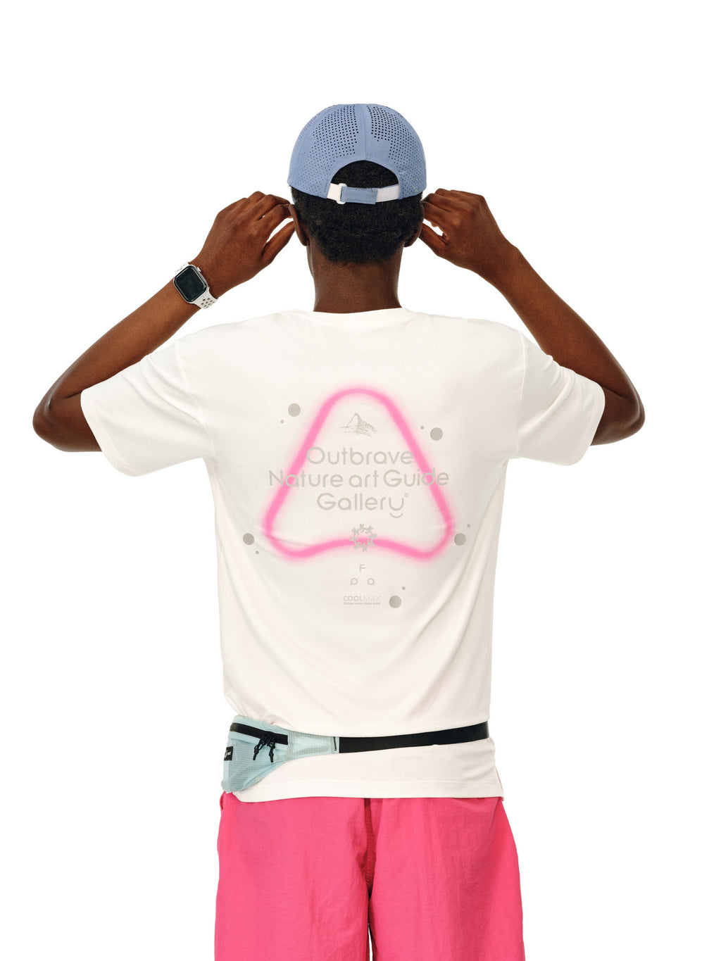 FPA COOLMAX Quick-Dry Breathable Reflective Dot Print Short Sleeve T-Shirt for Men, Summer Cool Feel Crew Neck