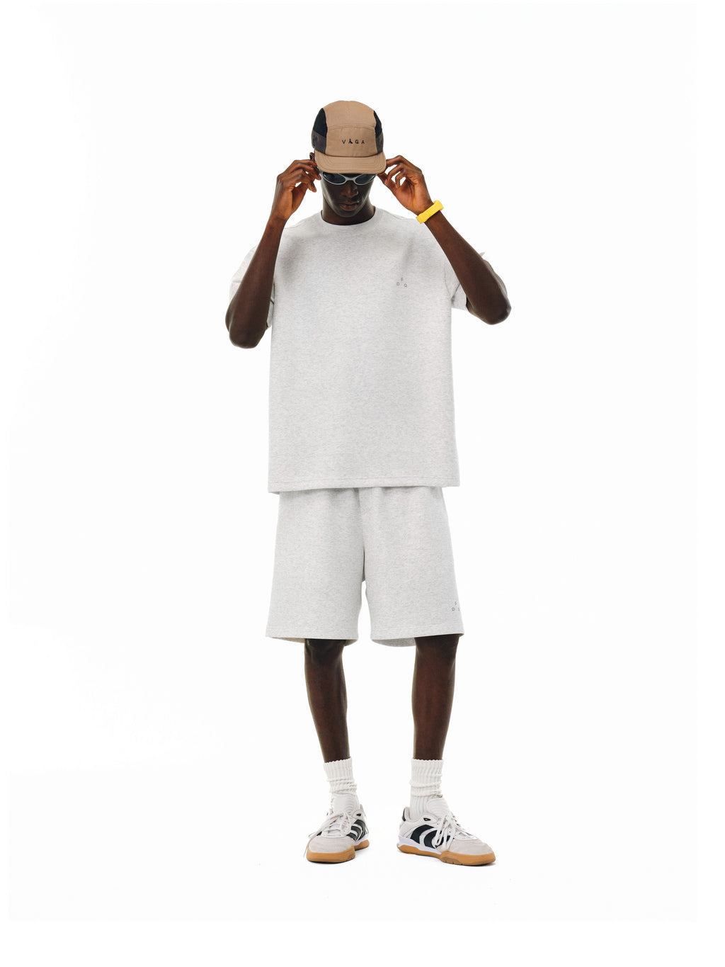 FPA Double-Layer Air Layer Anti-Pilling Cool-Touch Special Yarn Logo Short Sleeve Unisex Loose Summer T-Shirt