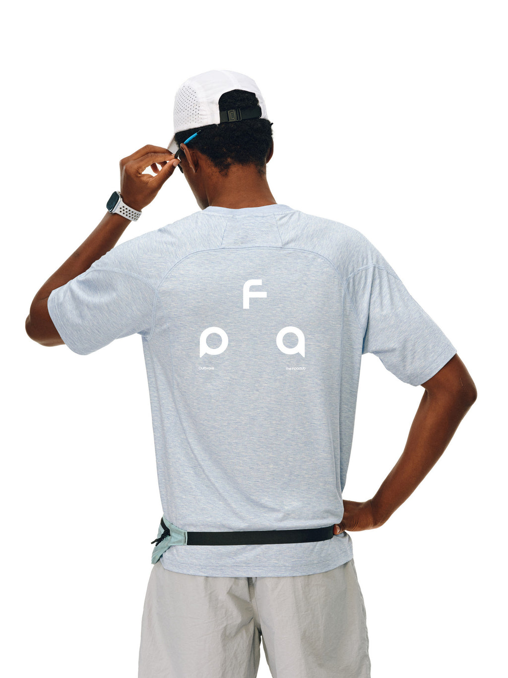 FPA Skin-Friendly Wrinkle-Resistant Cool Touch Sports Short Sleeve T-Shirt for Outdoor Fitness Summer Round Neck Couple Tee