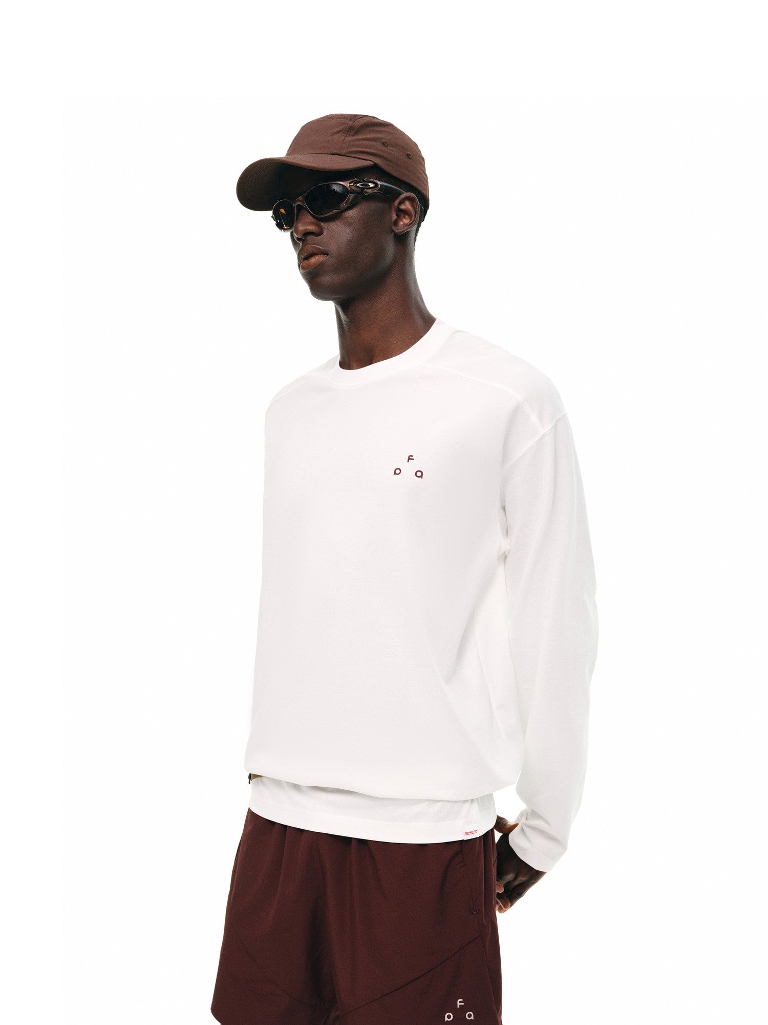 FPA Triangle Logo Printed Crew Neck Long Sleeve T-Shirt for Men and Women, Sports Style, Basic Couple Tee