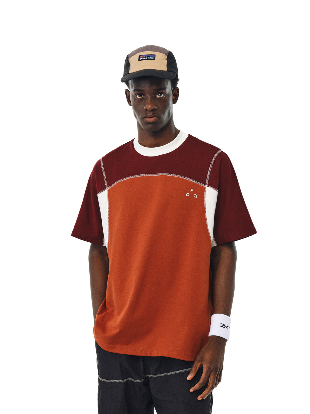 FPA Sport Hassel Contrast Raglan Sleeve Short Sleeve Summer Couple Loose Round Neck Design Sense Chinese Streetwear T-Shirt