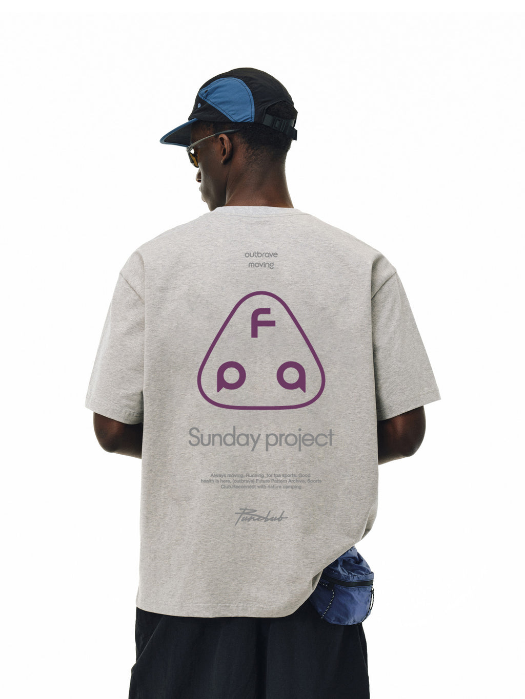 FPA Quick-Dry Cool-Touch 7A Antibacterial Anti-Mite Short-Sleeve Round-Neck Logo Print Unisex T-Shirt