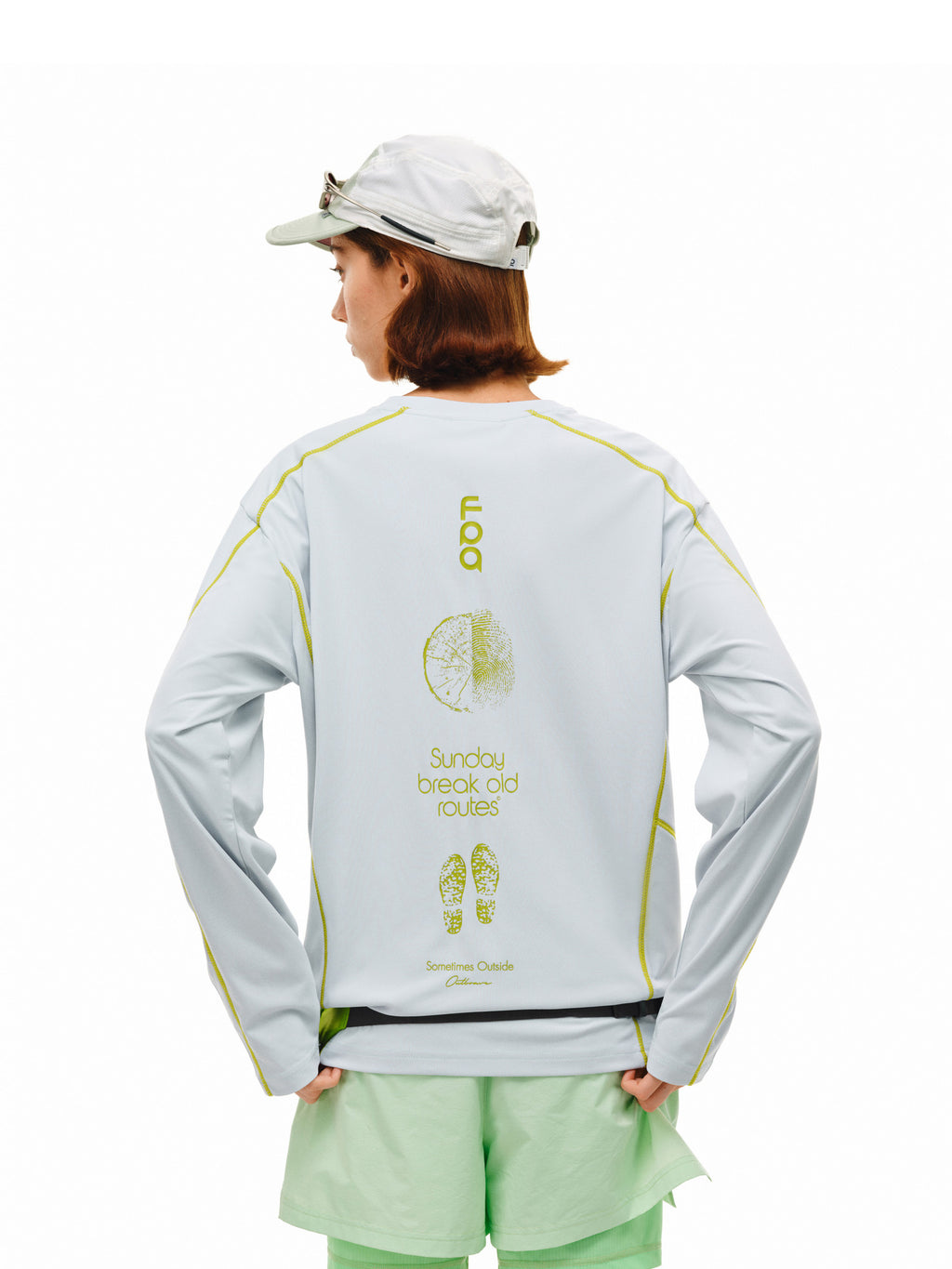 FPA Lightweight Sun-Protective Quick-Dry Long-Sleeve Outdoor Sports Hiking Crew Neck Printed Couple T-Shirt for Men