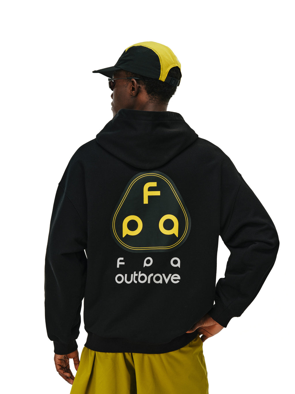 FPA Warm Fleece Hooded Sweatshirt for Men and Women – Loose Fit, Heavyweight, Unisex Logo Streetwear for Spring and Autumn