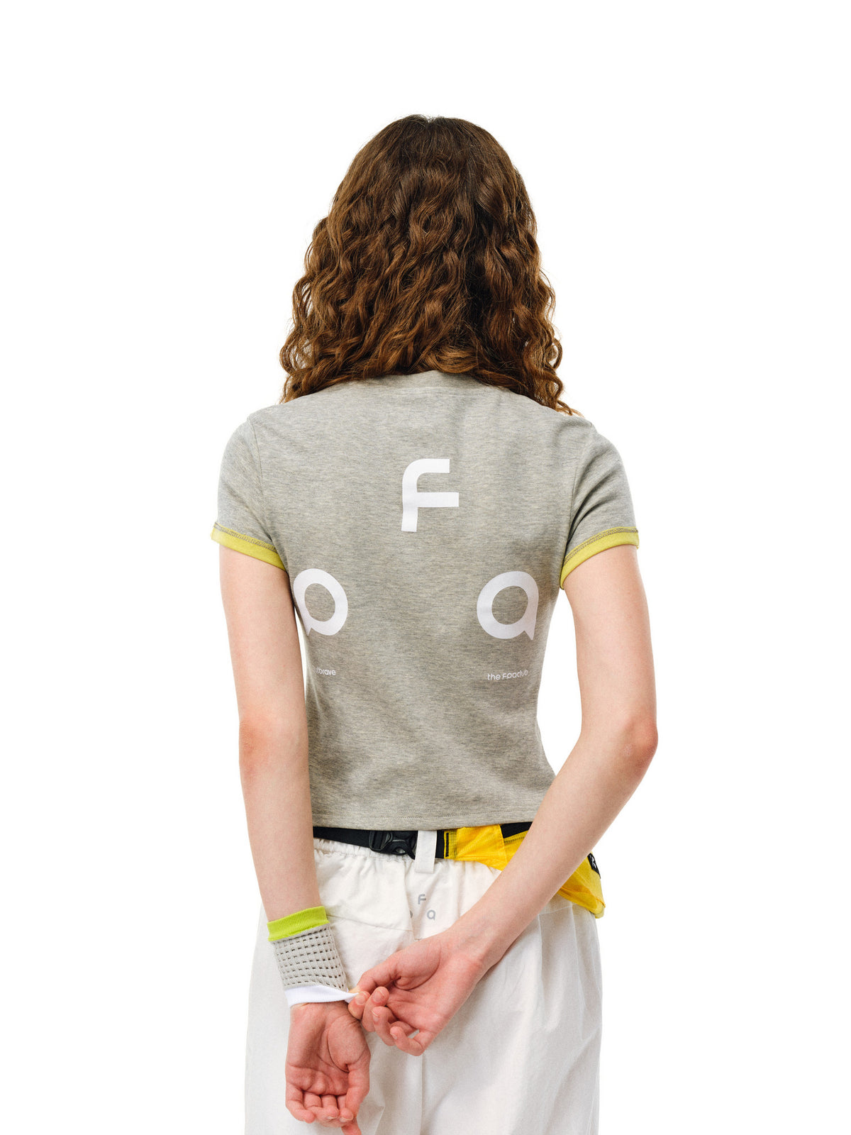 FPA Sports Outdoor Two-Tone Short Sleeve T-Shirt, Chinese Trend Summer Crew Neck Short Length Slim Fit Contrast Color Block Top for Women