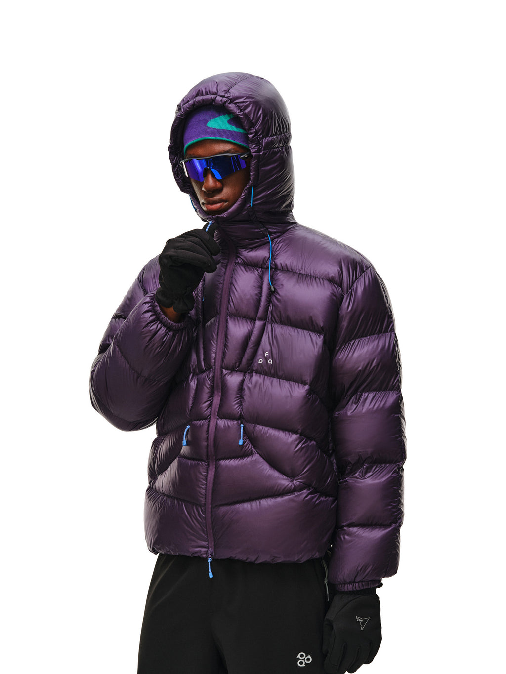 FPA Color-Block 90% Down Puffy Aurora Outdoor Sports Down Jacket Winter Warm Couple High Hooded Down Coat