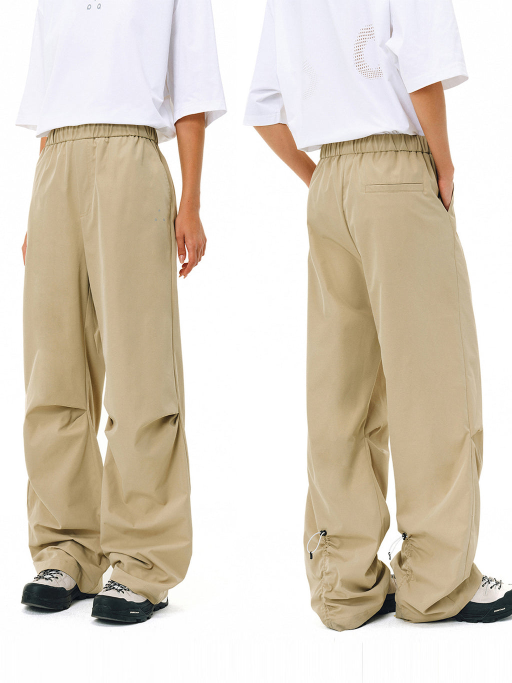 FPA Outdoor Three-Proof Adjustable Length Paratrooper Pants - Trendy Loose Straight-Leg Casual Sports Long Pants for Men