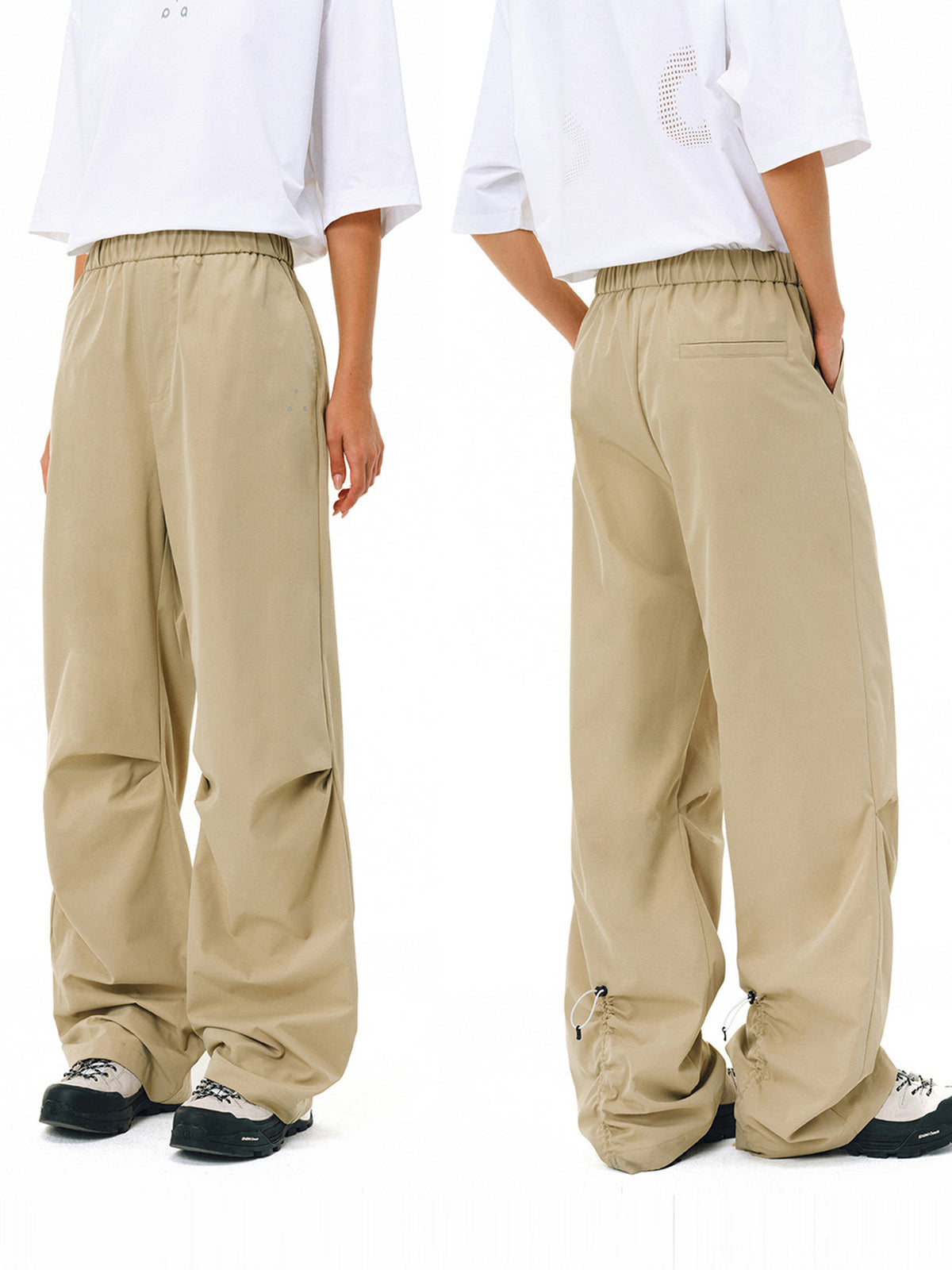 FPA Outdoor Three-Proof Adjustable Length Paratrooper Pants - Trendy Loose Straight-Leg Casual Sports Long Pants for Men