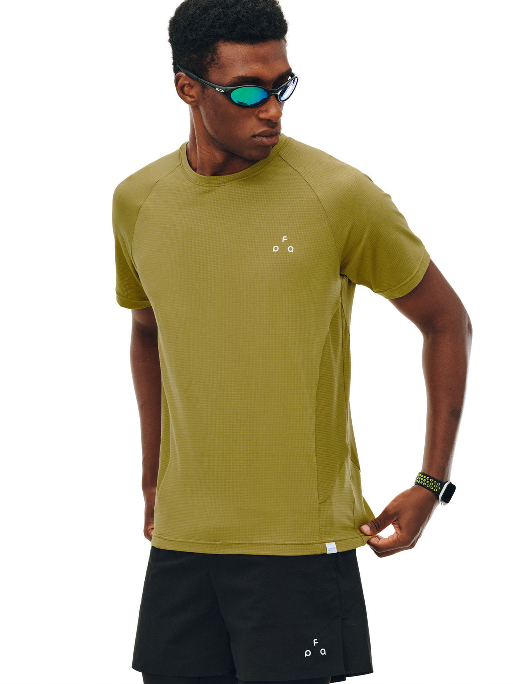 FPA Textured Panel COOLMAX Short Sleeve T-Shirt for Men and Women - Outdoor Summer Breathable Quick-Dry Basic Fitness Tee