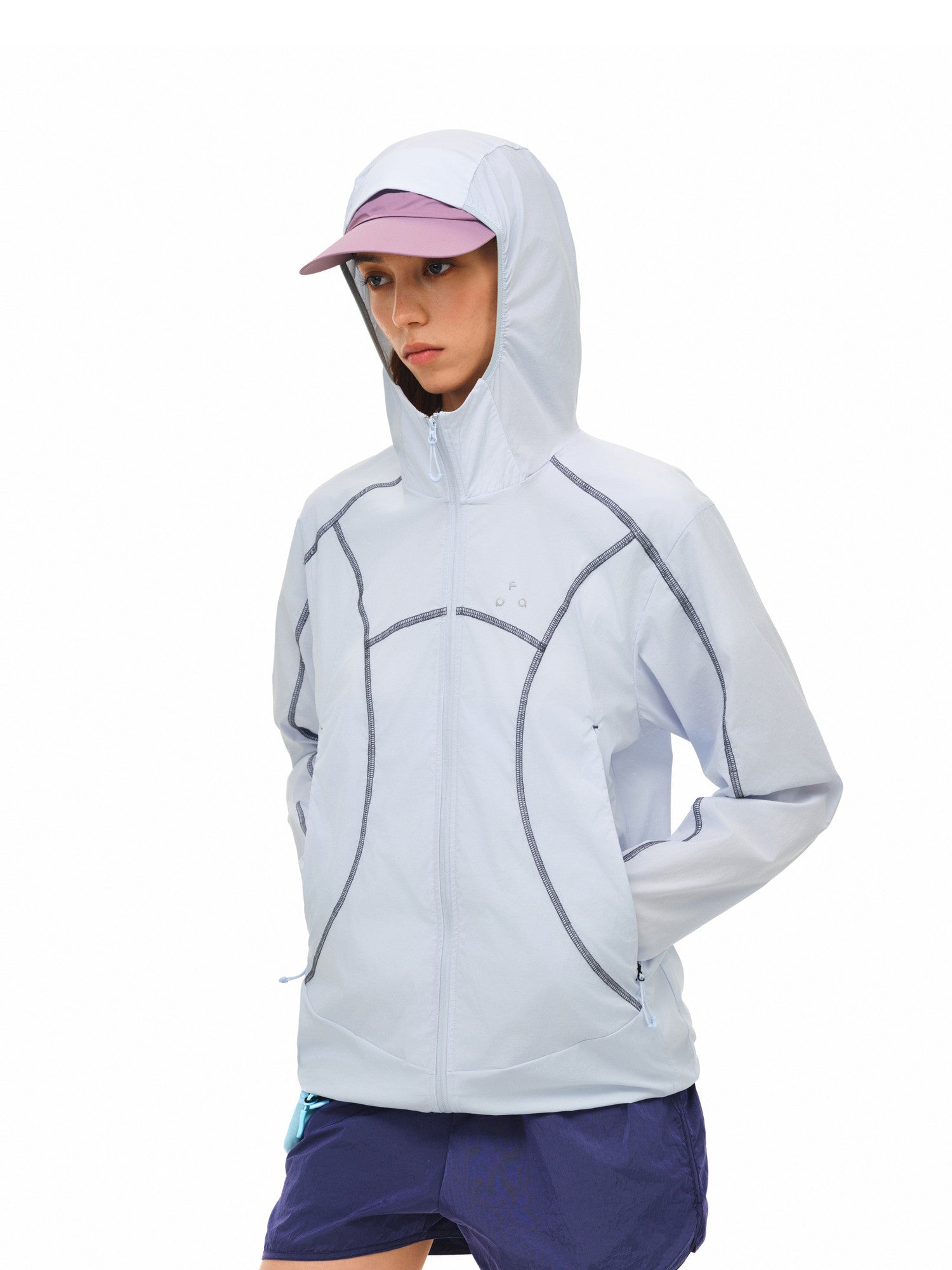 FPA Ultra-Light Ripstop Color-Block Sports Hooded Jacket Outdoor Waterproof Casual Couple Spring Men's Jacket
