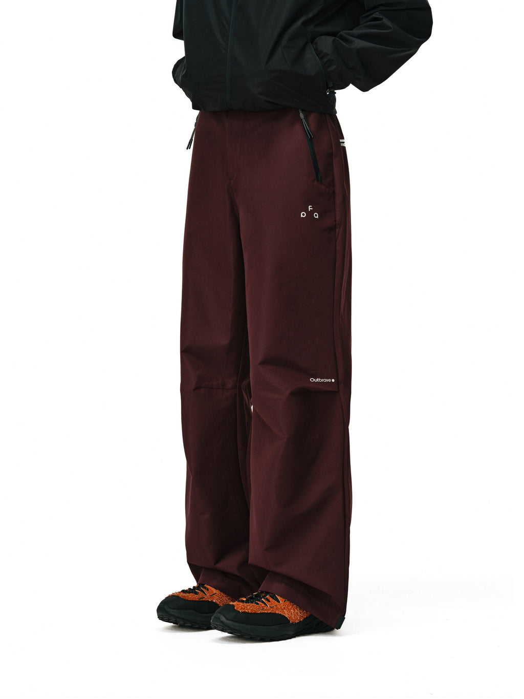 FPA Outdoor Paratrooper Pants – Hiking Straight-Leg Unisex Zip Windproof Waterproof Casual Black Long Pants for Men