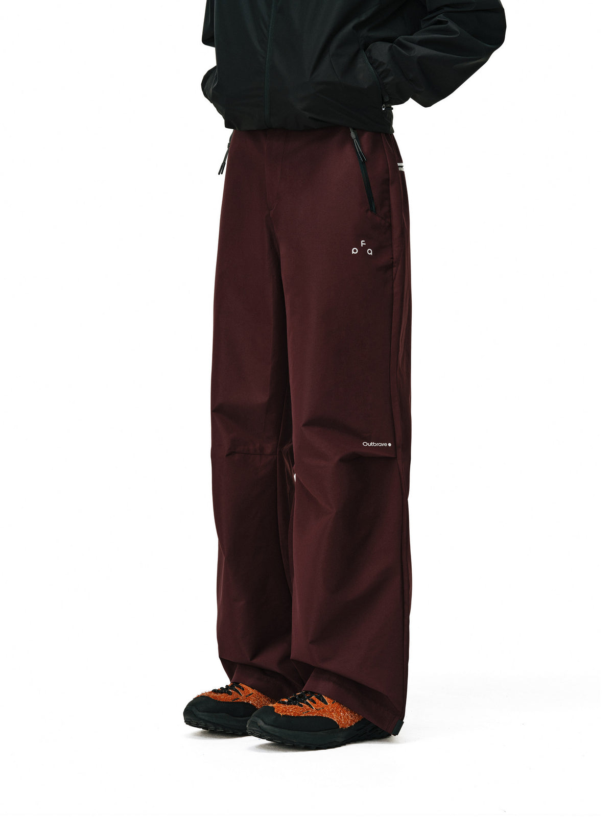 FPA Outdoor Paratrooper Pants – Hiking Straight-Leg Unisex Zip Windproof Waterproof Casual Black Long Pants for Men