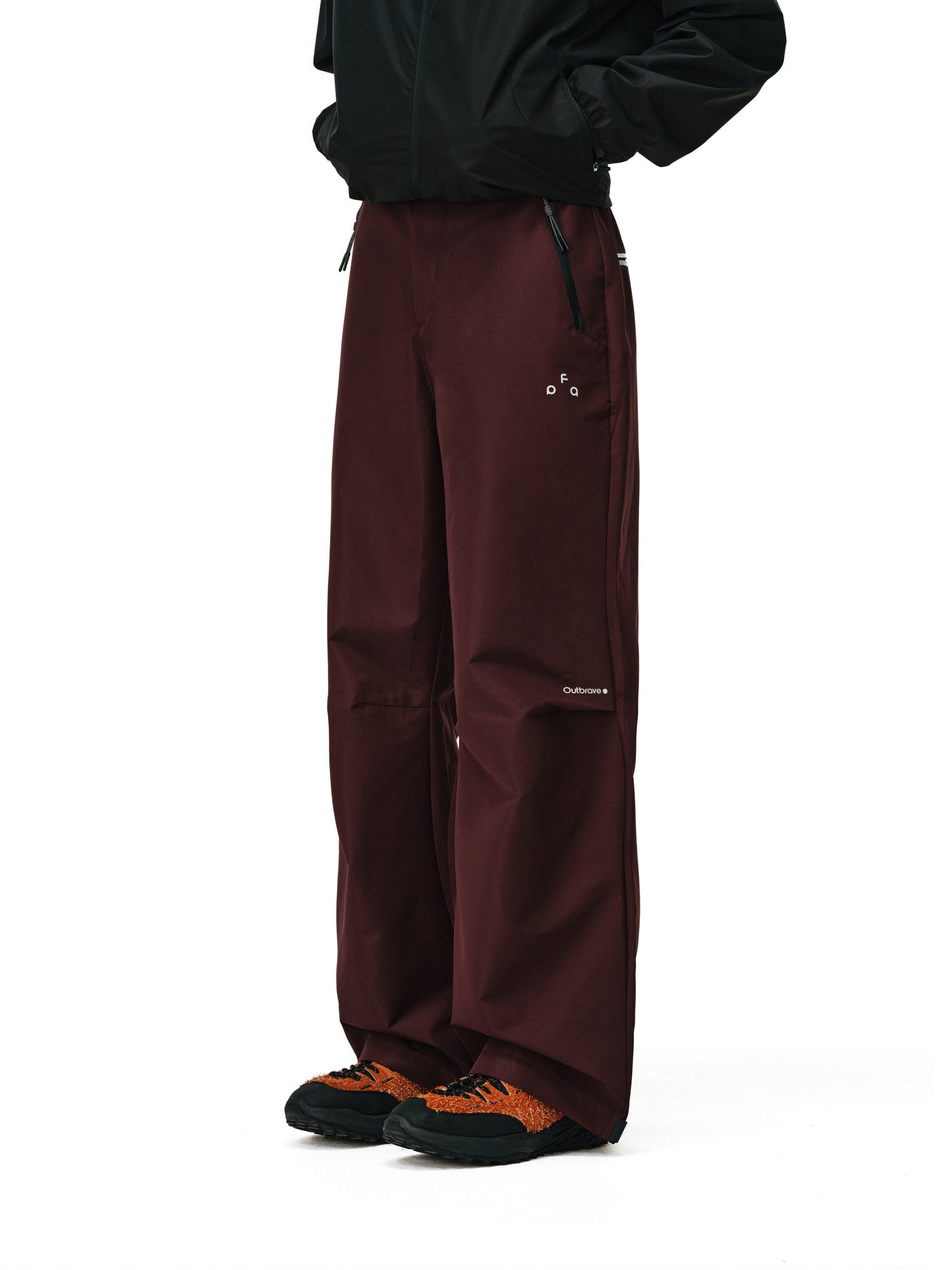 FPA Outdoor Paratrooper Pants – Hiking Straight-Leg Unisex Zip Windproof Waterproof Casual Black Long Pants for Men