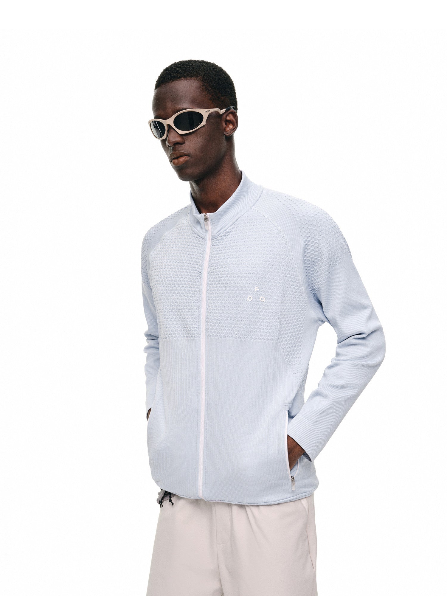 FPA Knit Yarn Fleece Jacket 2026 Fall New Style Casual Outdoor Sports Zip-Up Stand Collar Jacket