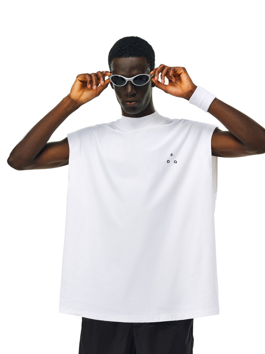FPA Cooling Antibacterial UPF50+ Sun Protection Sports Tank Top - Summer Loose Oversized Sleeveless T-Shirt for Men