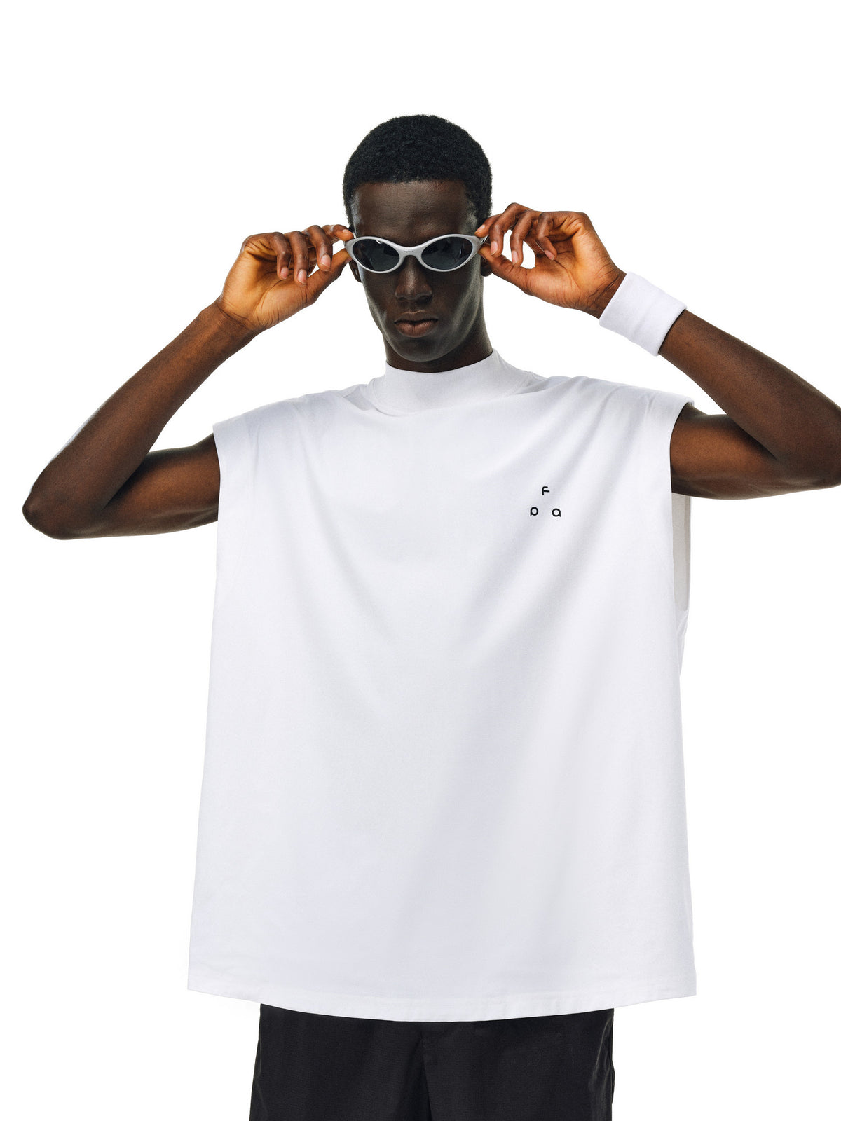 FPA Cooling Antibacterial UPF50+ Sun Protection Sports Tank Top - Summer Loose Oversized Sleeveless T-Shirt for Men